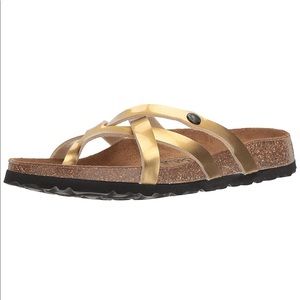 Birkenstock Betula Vinja Gold Soft Footbed Sandals